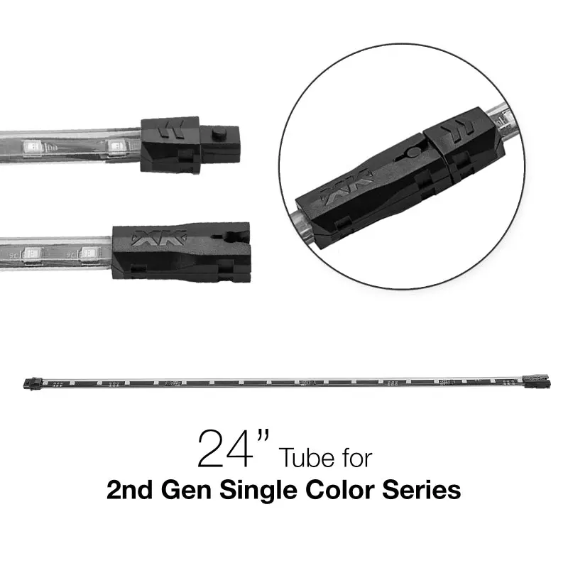Xk Glow 24-Inch Single-Color Led Light Tube – Second-Generation Red 1