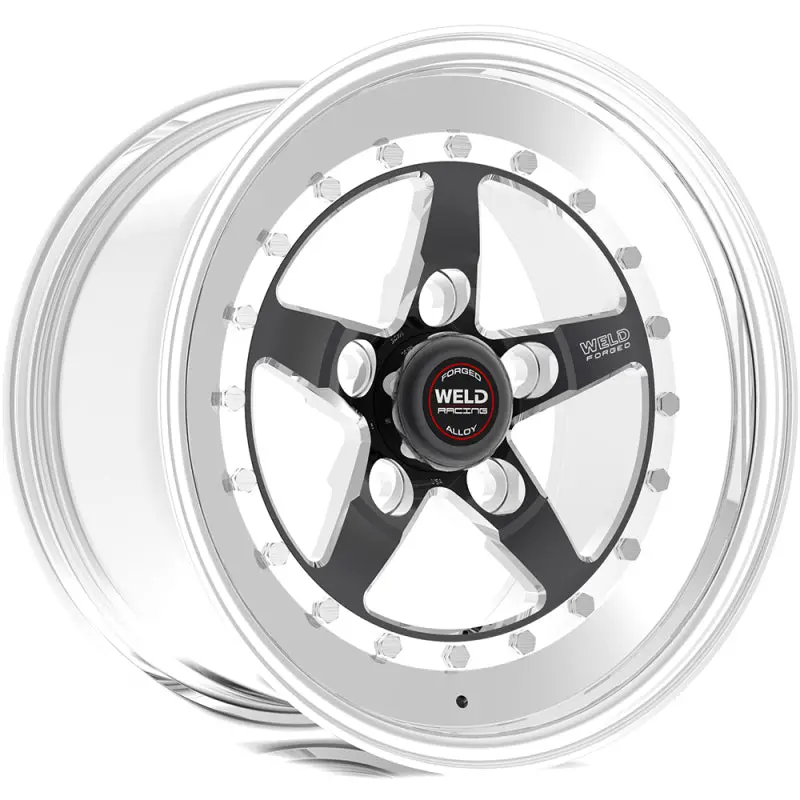 Weldstar 15X9 Black Alloy Wheel – 5X4.5" Bolt Pattern, 4.5" Backspace, Non-Beadlock 2