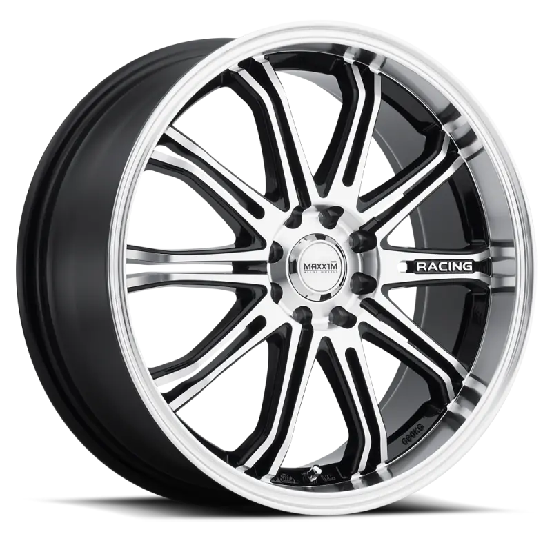 Maxxim Ferris 17X7 Inch Alloy Wheel – 8-Lug Pattern (100/108Mm), 40Mm Offset, Black Machine Face Finish 1