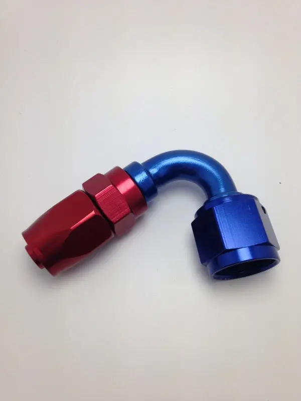 Fragola Pro-Flow -6An Hose End – 120° Swivel, Stainless Steel 1