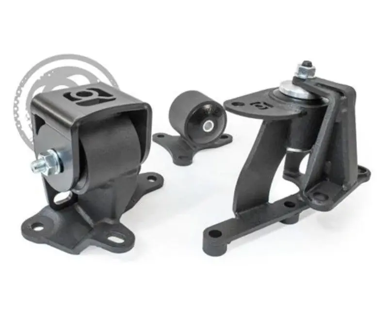 Innovative 88-91 Prelude H-Series Black Steel Mounts 95A Bushings 1
