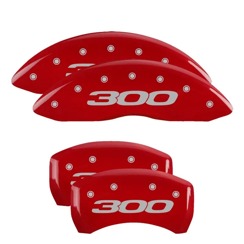 Mgp Engraved Red-And-Silver 4-Piston Caliper Covers For 2014 Chrysler 300 1