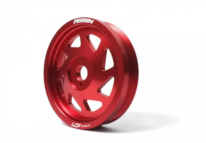 Perrin 93+ Impreza (Wrx/Sti) Crank Pulley - Red (W/Ac) 1