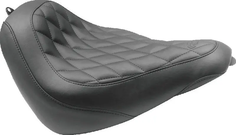Mustang Harley-Davidson–Inspired Sissy Bar Pad – 7" × 12", Matte Black Finish 1