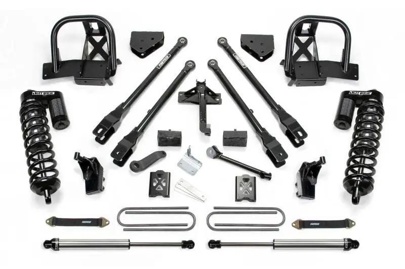 Fabtech 6-Inch 4-Link Lift System With Dual-Leaf Spring Shocks For 2008–2010 Ford F-350 4Wd 1