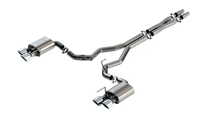 Borla Atak Cat-Back Exhaust System – Active Sound For 2024 Ford Mustang Dark Horse 5.0L V8 1