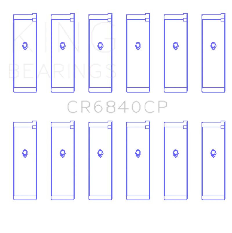 King Rod Bearing Set For Nissan Vq40De 4.0L V6 Engines – 0.25Mm Oversize, Used In 2005–2012 Models 1