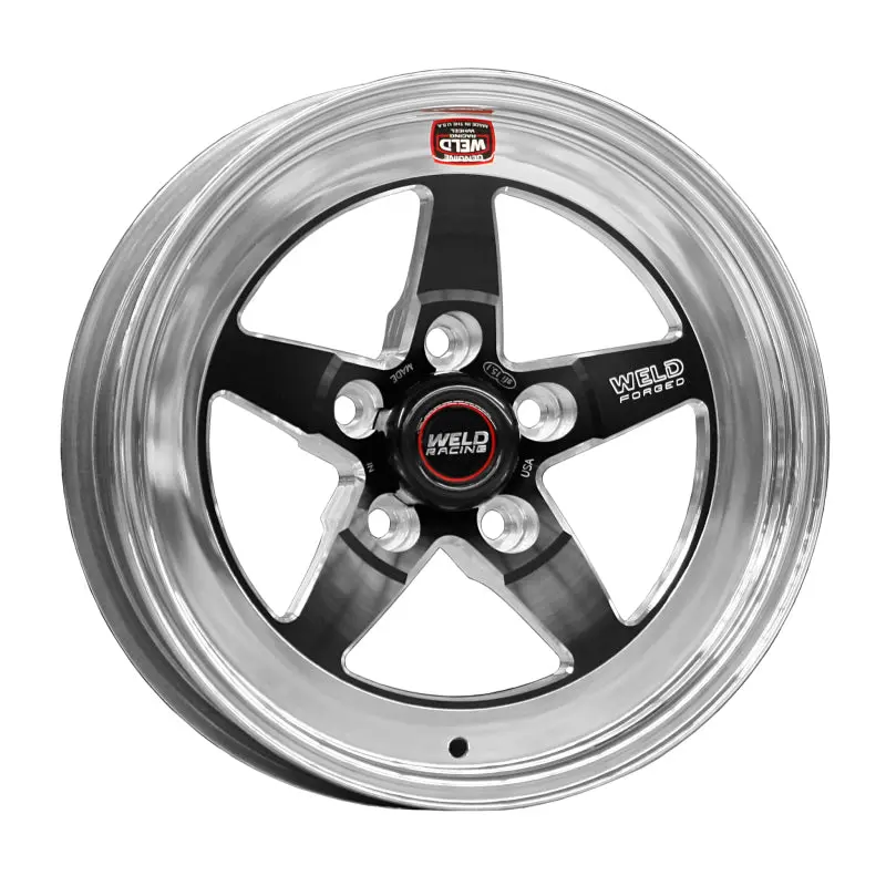 Weld S71 Black Alloy Wheel – 15X4 Inches, 5X120Mm Bolt Pattern, 2.5-Inch Backspace, Low-Pad Finish (Non-Beadlock) 1