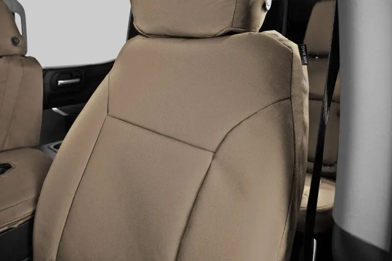 Covercraft Endura Precisionfit Seat Covers For 2023–2025 Ford F-250/F-350/F-450/F-550 – Front Row, Tan/Tan 1