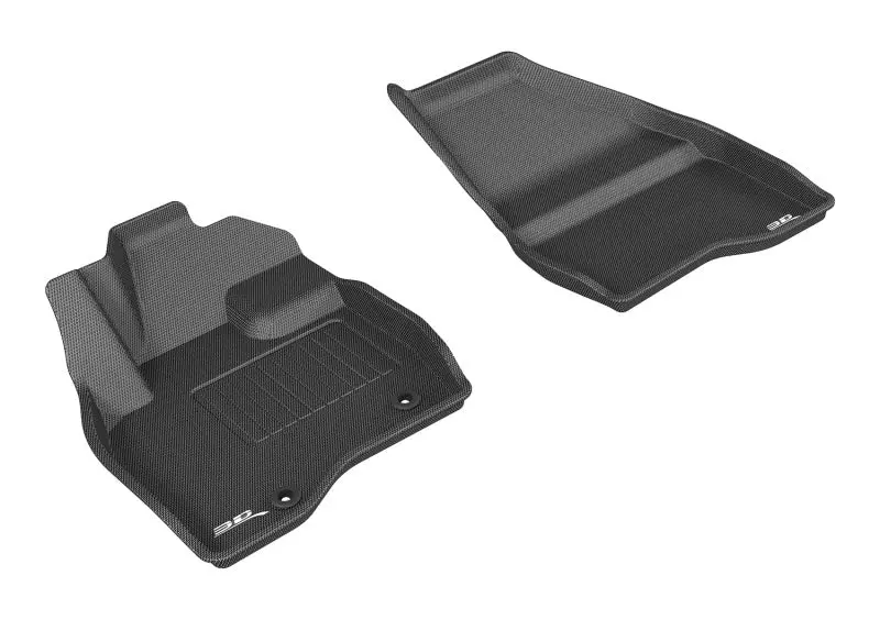 3D Maxpider Kagu-Style Black Floor Mat – First Row, Fits 2015–2016 Ford Explorer 1