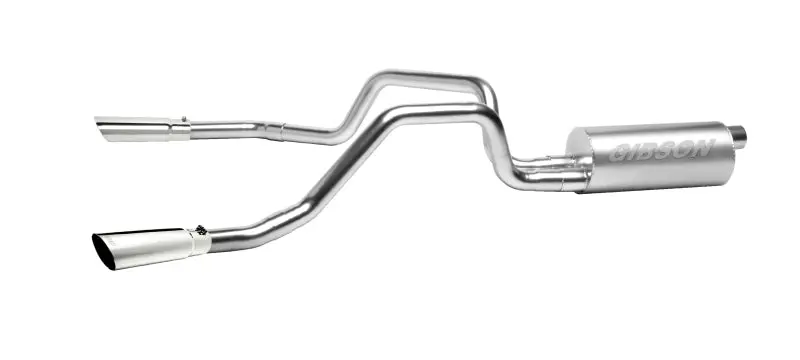 Gibson Aluminized Dual Split Cat-Back Exhaust For 1998–2000 Chevrolet S10 Base (2.2L, 1.75" Diameter) 1