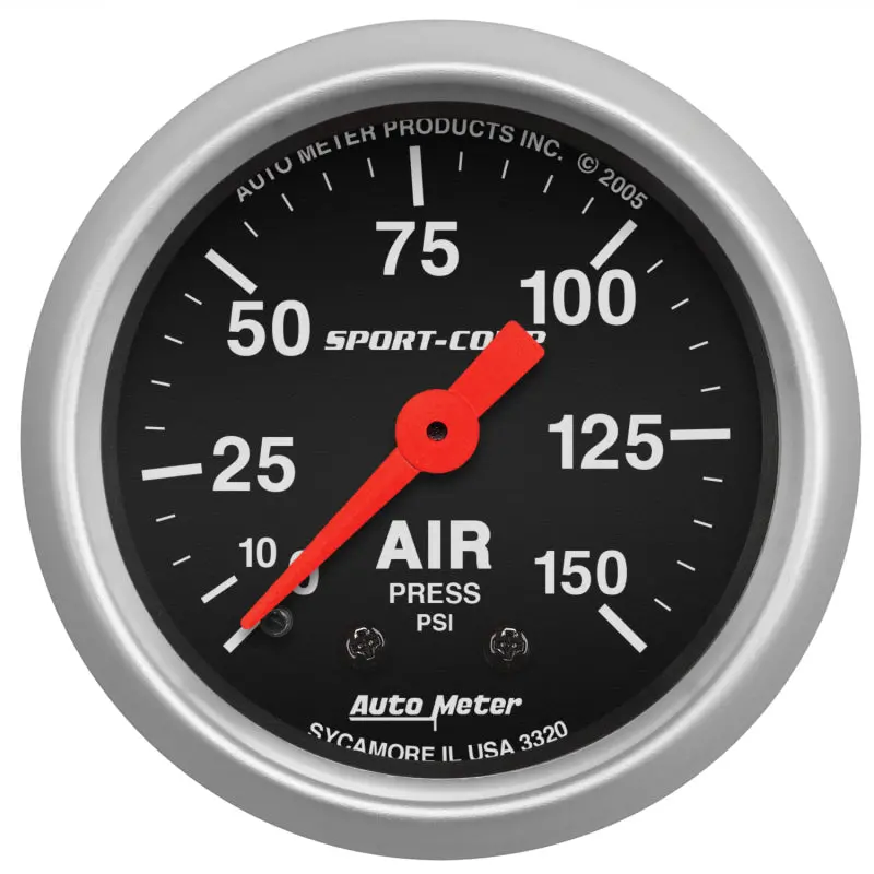 Autometer Sport Comp 52Mm Mechanical Air Pressure Gauge – Precision Analog Readout 1
