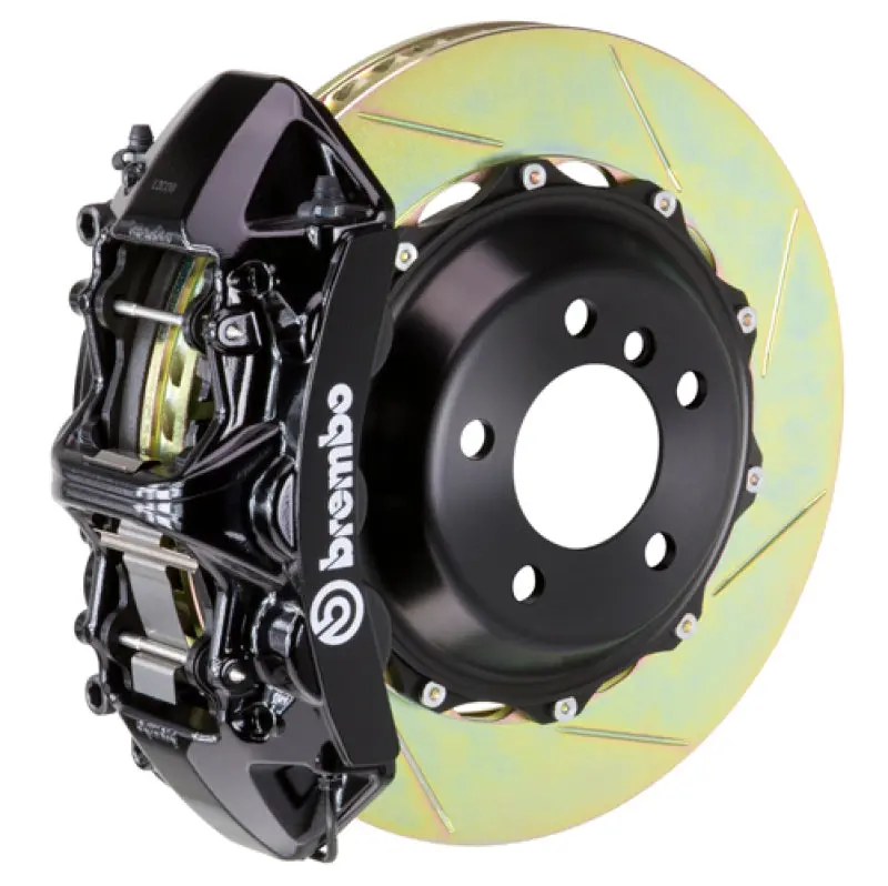 Brembo Gt Big Brake Kit – Front, 6-Piston Caliper With 380X32Mm Two-Piece Slotted Rotors (Type-1 Black), Fits 2005–2009 Ferrari F430 Challenge 1