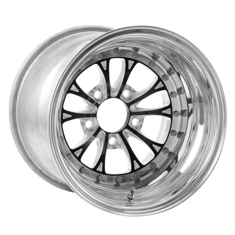Weld Vitesse 15X10 Black Alloy Wheel – 5X4.75 Bolt Pattern, 3.5" Backspace, Non-Beadlock Design 1