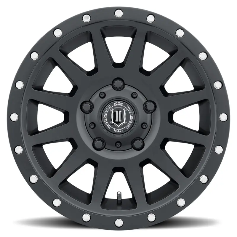 Icon Compression Satin Black Alloy Wheel – 17X8.5, 5X150 Bolt Pattern, 25Mm Offset, 5.75-Inch Backspace 2