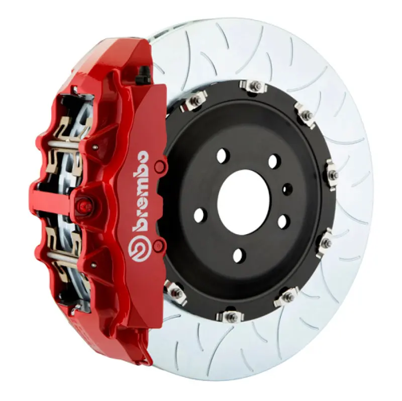 Brembo Gt Big Brake Kit For Tesla Model Y (2020+): Front 6-Piston Calipers, 380×34 Mm Two-Piece Slotted Rotors – Red Finish 1
