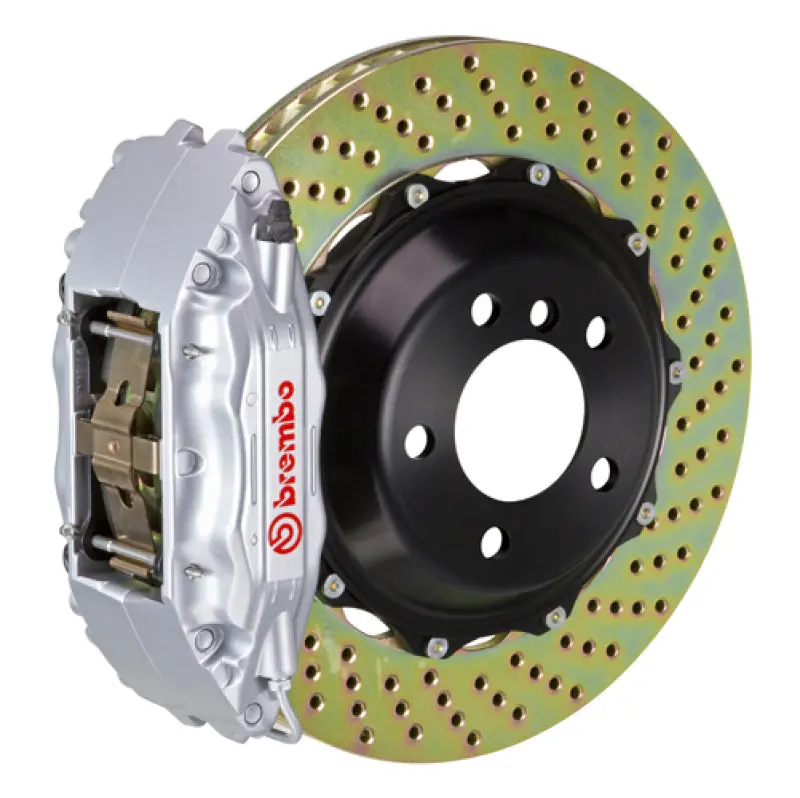 Brembo 92-00 Viper Rt-10/Gts Front Gt Bbk 4 Piston Cast 2Pc 355X32 2Pc Rotor Drilled-Silver 1