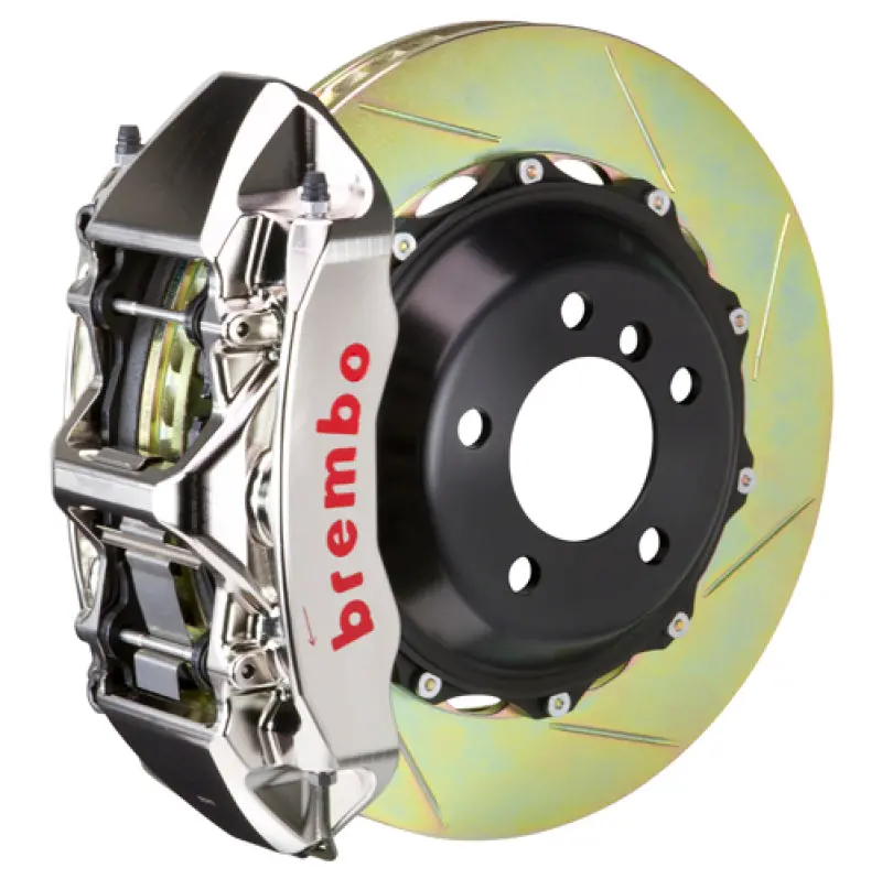 Brembo Gt-R Spec Rear Big Brake Kit – 6-Piston Billet Calipers, 380×32 Mm Two-Piece Slotted Rotors – For 2008–2016 Audi R8 (4.2L/5.2L Cc Brake Equipped) 1
