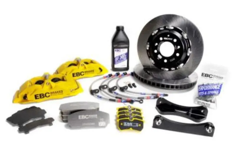Ebc Racing Apollo-4 Front Big Brake Kit For 1992–2000 Bmw E36 M3 – Yellow Calipers, 355Mm Rotors 1