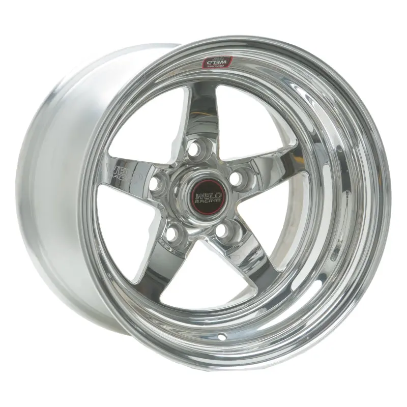 Weld S71 Polished Aluminum Wheel – 15X10.33", 5X4.5" Bolt Pattern, Low-Profile Pad Design, Non-Beadlock 1