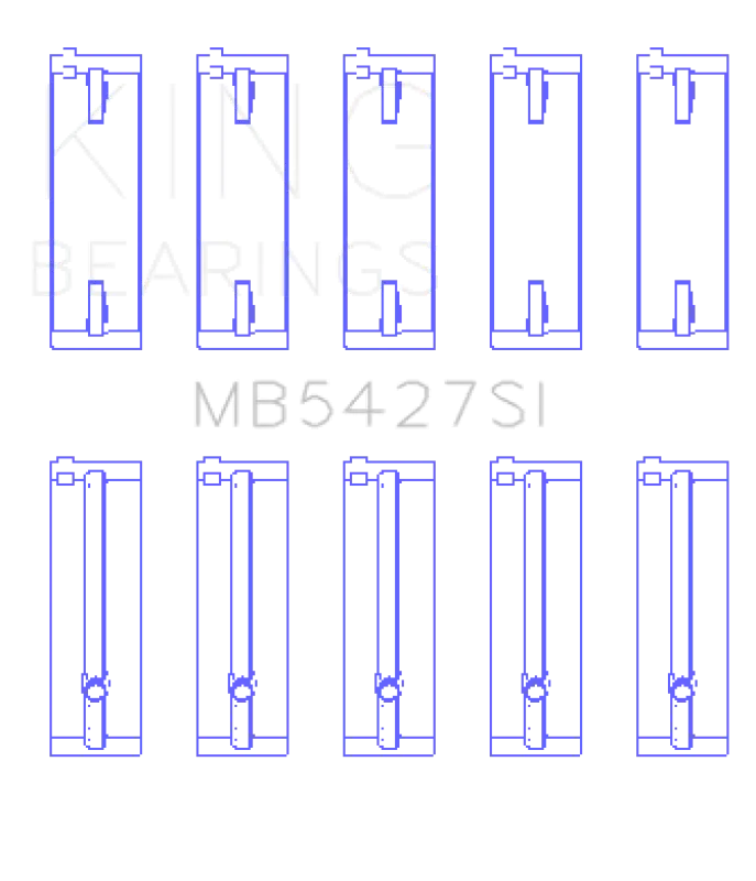 King Engine Bearings Main Bearing Set For Honda L13A4/L15A Engines (+0.50Mm Oversize) 1