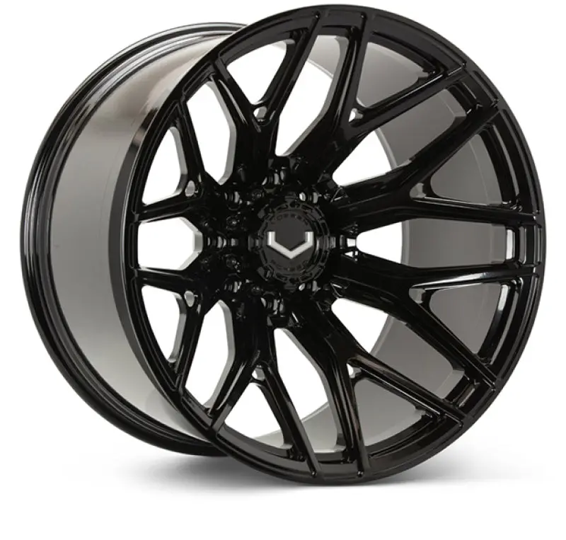 Vossen Vfx-03 Gloss Black Forged Wheel – 22X9.5", 6X139.7Mm, Et20, 78.1Mm Bore, Deep Concave Profile 1