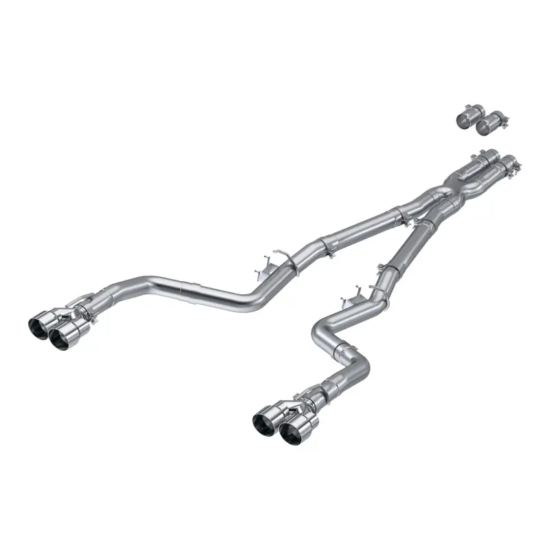 Mbrp Race Series Cat-Back Exhaust – 3" Dual-Quad Tip System For 2015+ Challenger 5.7L & 2017+ 6.2L/6.4L 2