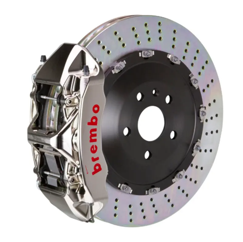 Brembo 08-09 F430 Scuderia Front Gtr Bbk 6 Piston Billet405X34 2Pc Rotor Drilled- Nickel Plated 1