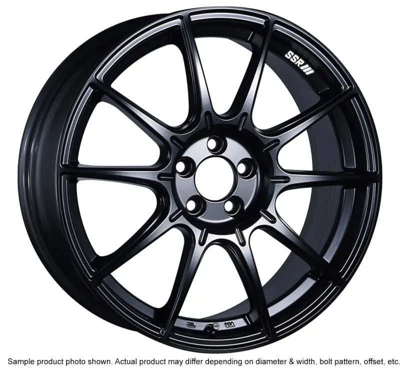 Ssr Gtx01 Forged Aluminum Wheel – 18×7.5", 5×114.3 Bolt Pattern, 53Mm Offset, Flat Black 1