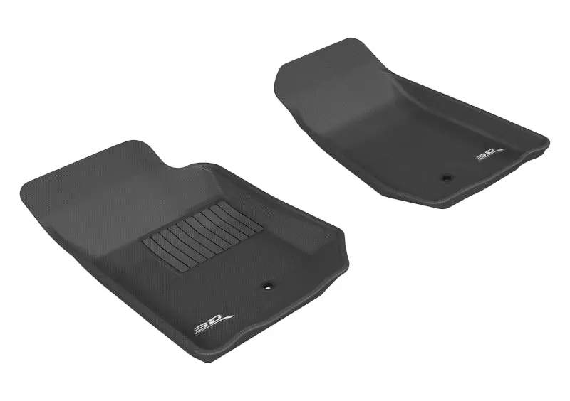 3D Maxpider Kagu First-Row Floor Mat For 2007–2013 Jeep Wrangler Jk (2-Door & Unlimited), Black 1