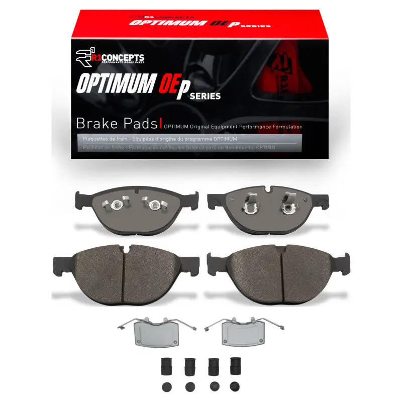 R1 Optimum Front Brake Pad & Hardware Kit – Oe-Spec Replacement For 2010–2024 Jaguar Xfr-S 1
