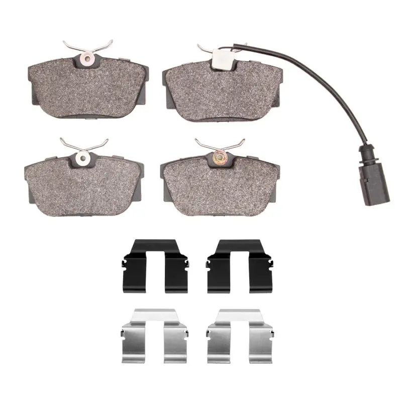 R1 Rear Brake Pad & Hardware Kit For 2000 Volkswagen Eurovan – Oe-Style Optimum Pads 1