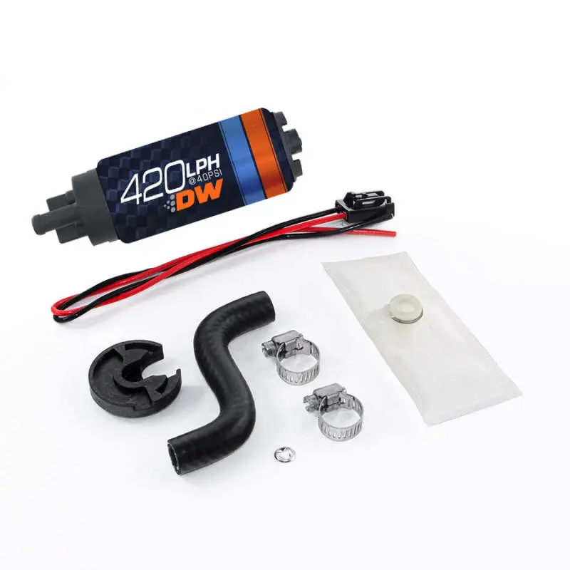 Deatschwerks Dw420 In-Tank Fuel Pump (420 Lph) With Installation Kit – Compatible With 1985–1997 Ford Mustang 1